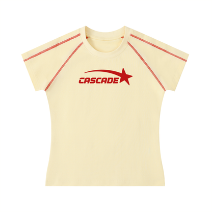 Women's Stitch Raglan Cascade T-Shirt