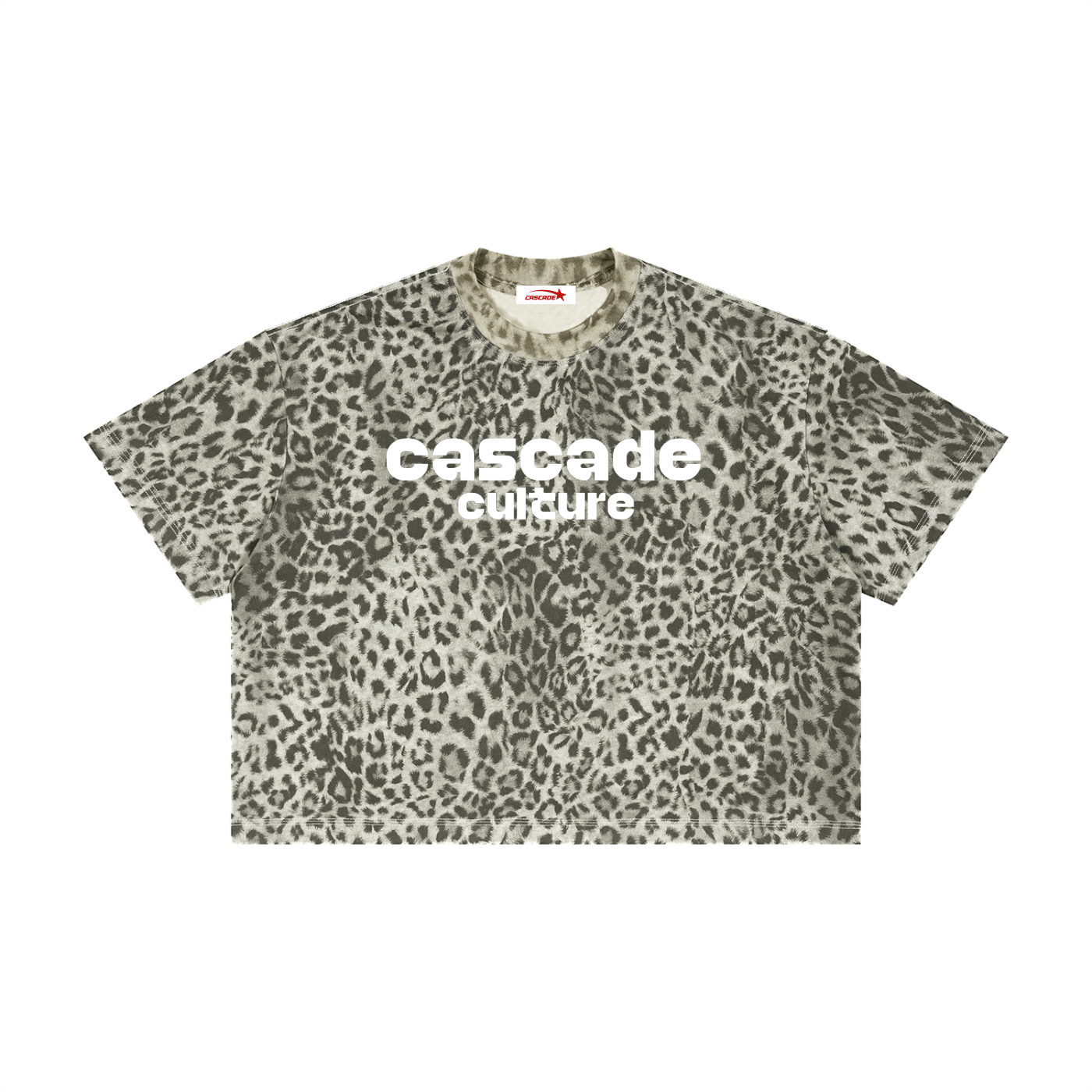 Unisex Leopard Print Boxy T-Shirt