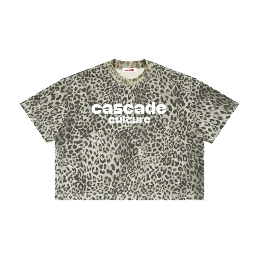 Unisex Leopard Print Boxy T-Shirt