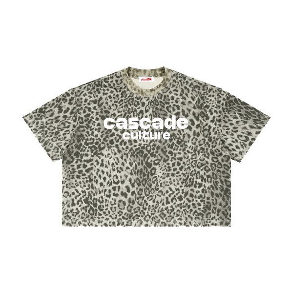 Unisex Leopard Print Boxy T-Shirt
