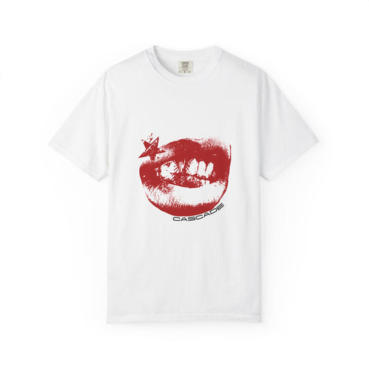 Red Lip Print T-Shirt - Cascade