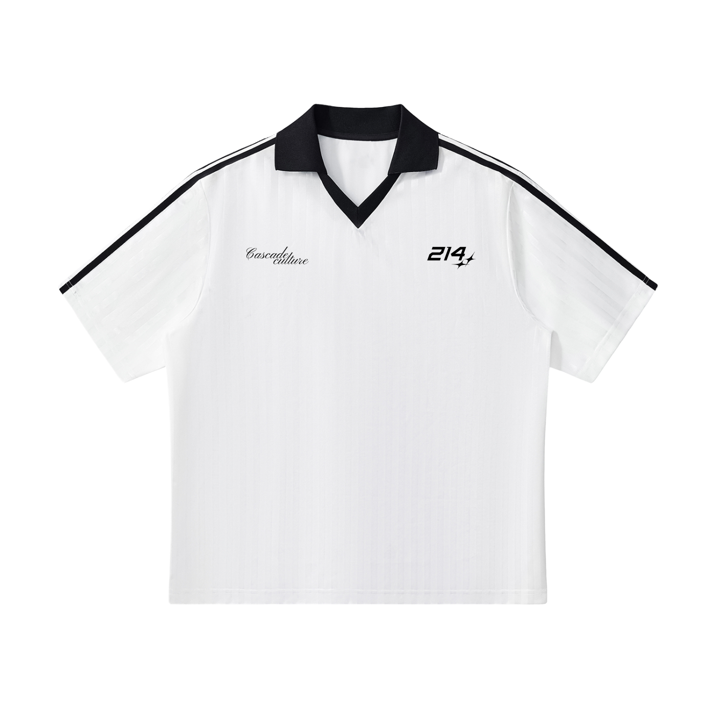 Collared Striped Cascade Soccer Jersey