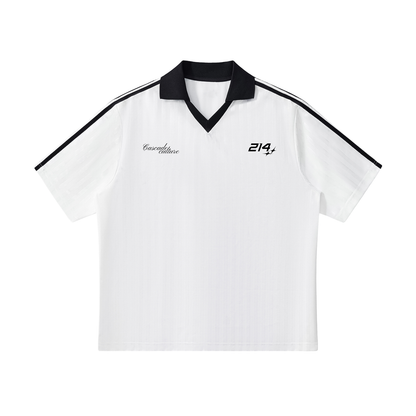 Collared Striped Cascade Soccer Jersey