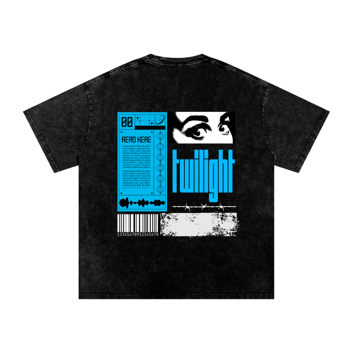 Collage Blue Cascade T-Shirt Unisex