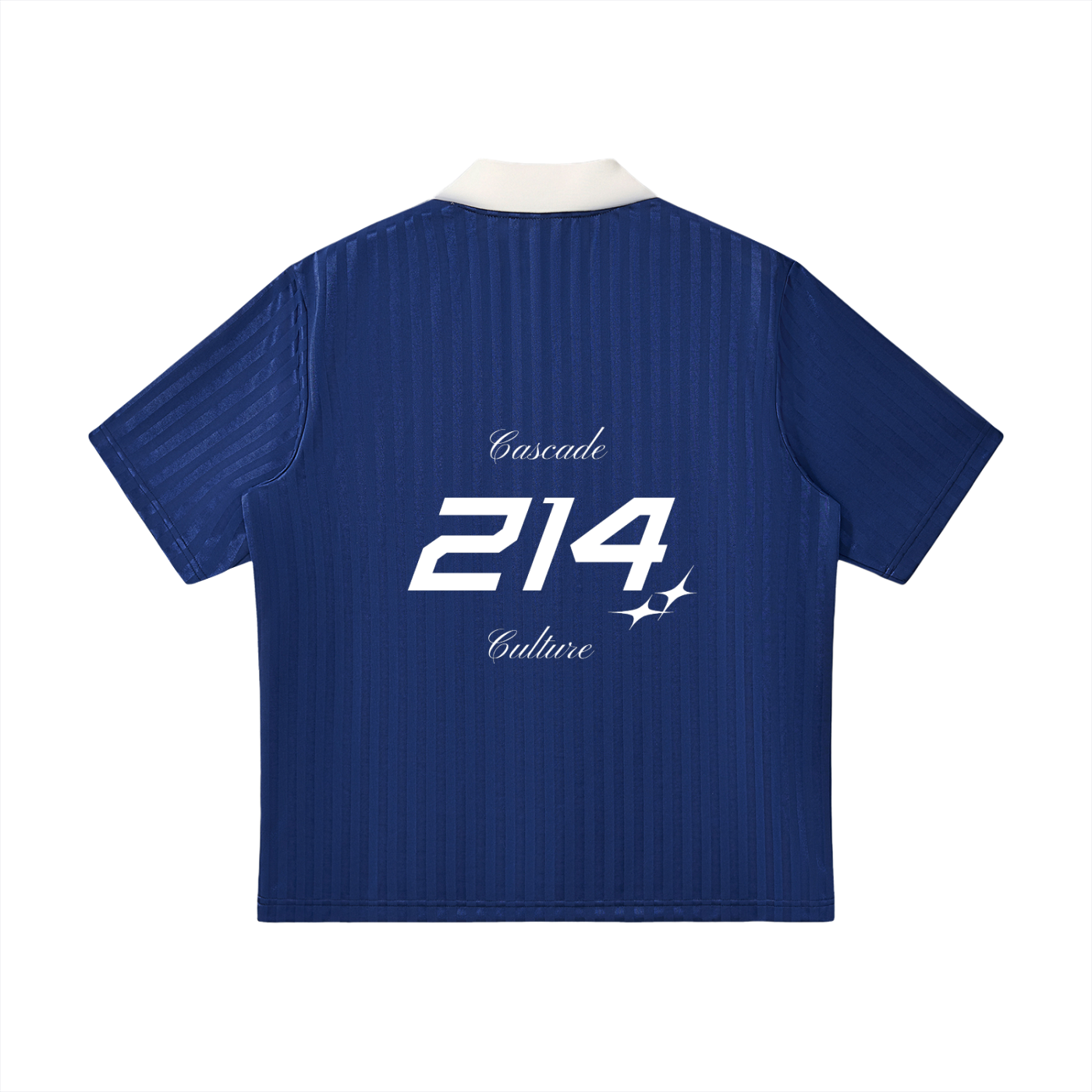 Collared Striped Cascade Soccer Jersey