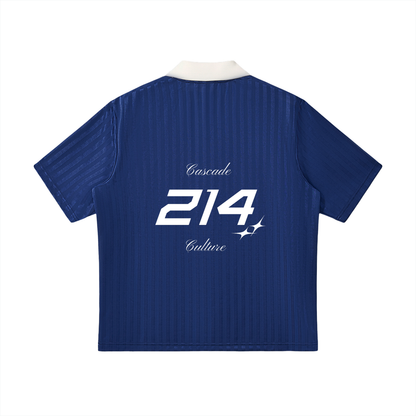 Collared Striped Cascade Soccer Jersey
