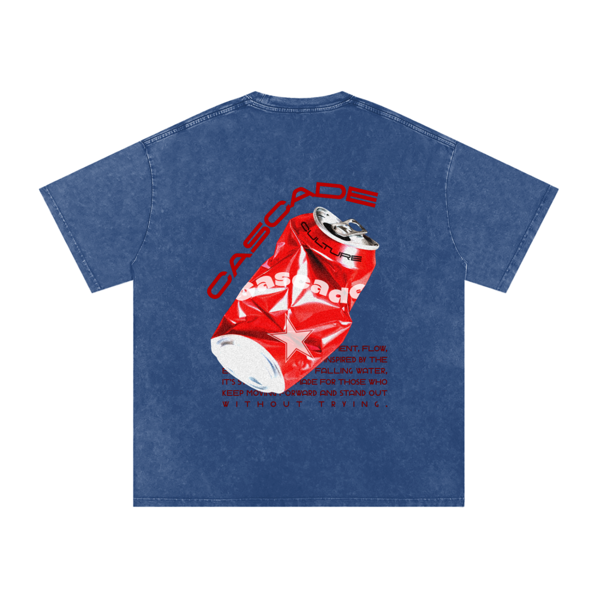 Washed Oversized Cascade Soda Can T-Shirt