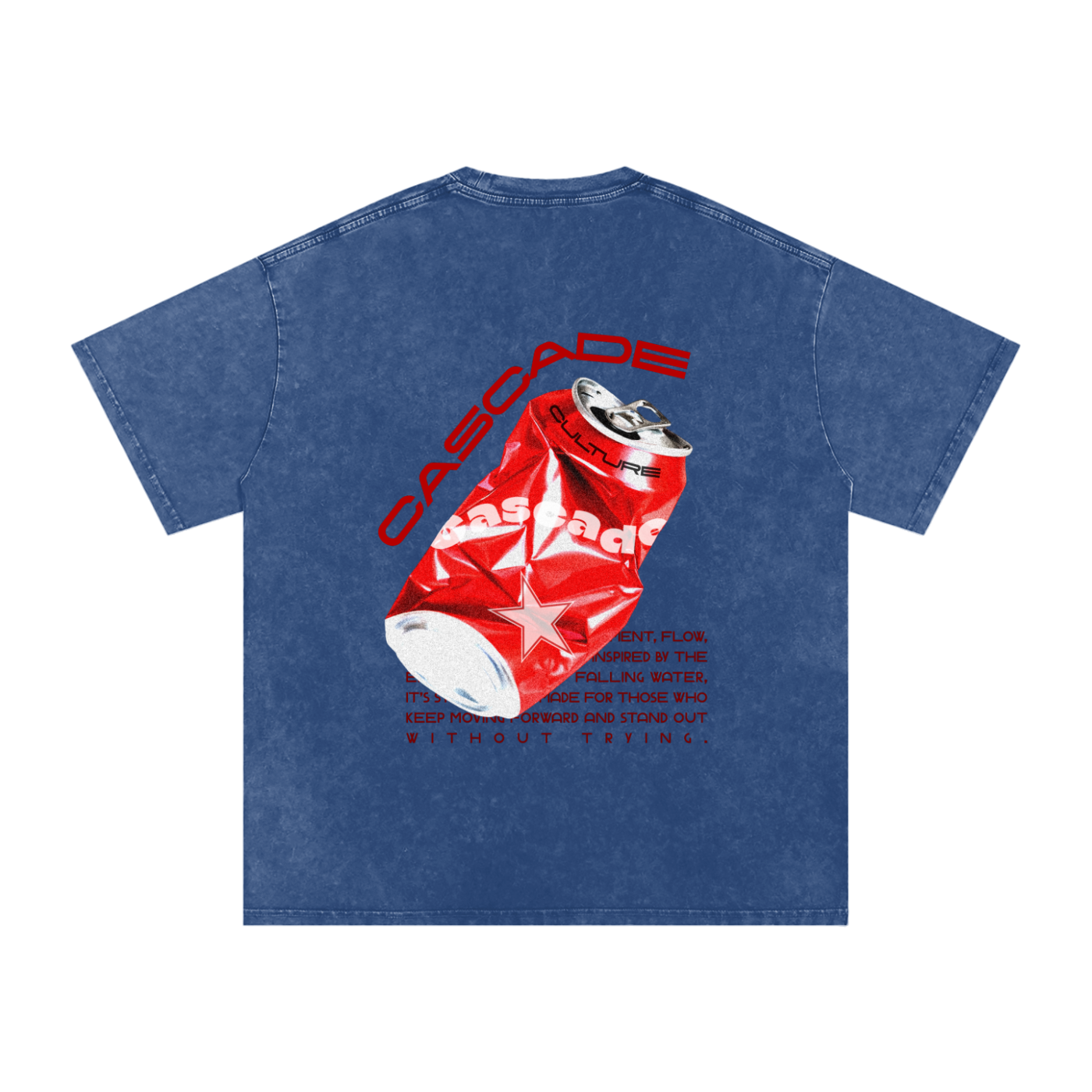 Washed Oversized Cascade Soda Can T-Shirt