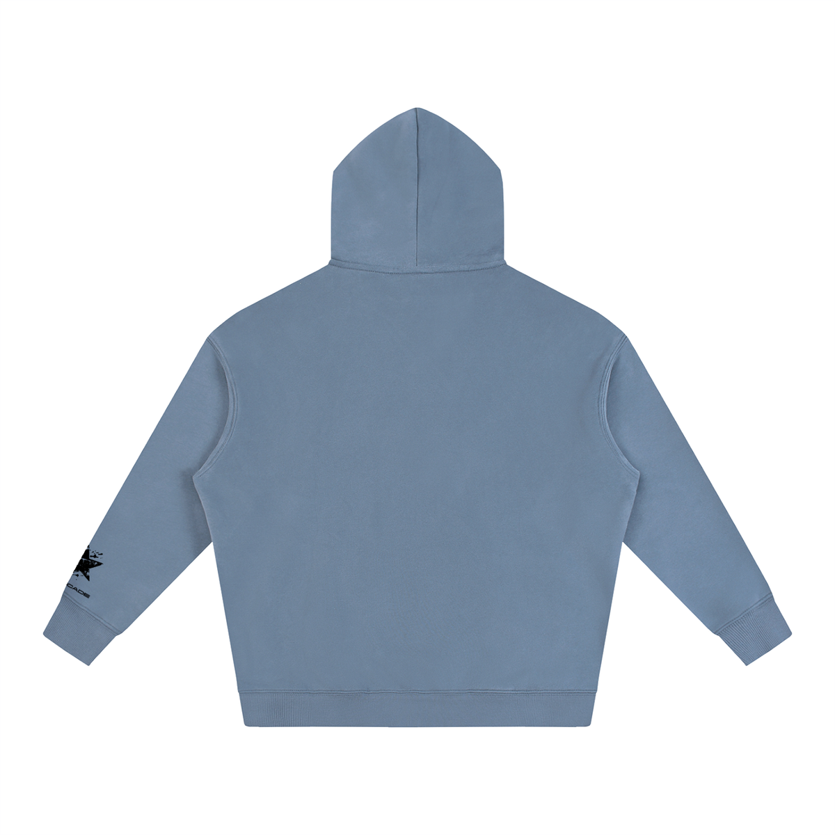 Oversize Fleeced Hoodie - Lip Print Hoodie