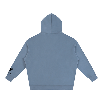 Oversize Fleeced Hoodie - Lip Print Hoodie