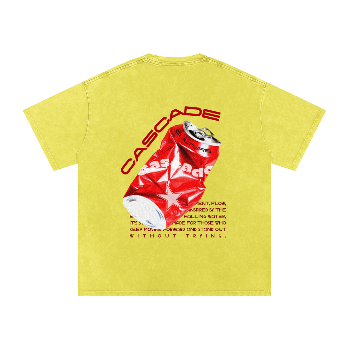 Washed Oversized Cascade Soda Can T-Shirt