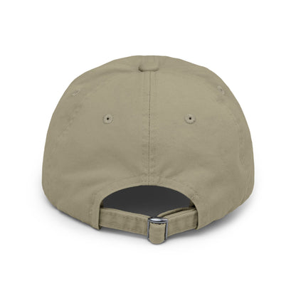 Distressed Embroidered Cap — "Cascade Culture" Script Logo
