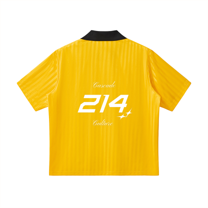 Collared Striped Cascade Soccer Jersey