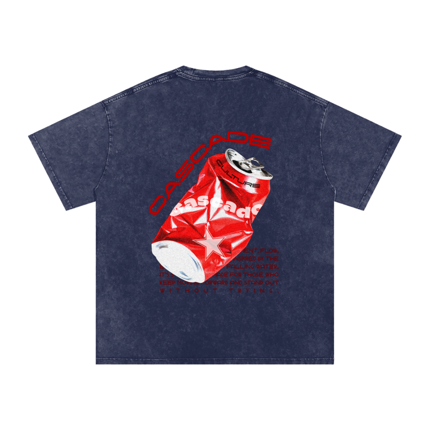 Washed Oversized Cascade Soda Can T-Shirt