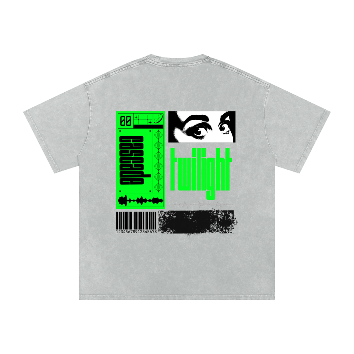 Collage Green Cascade T-Shirt Unisex