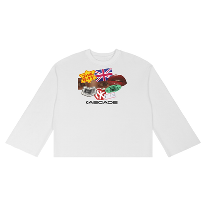 Sticker Collage Long Sleeve T-Shirt Unisex
