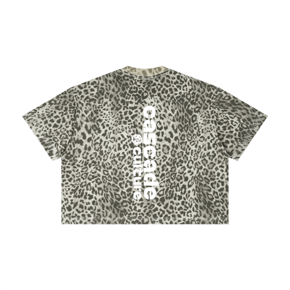Unisex Leopard Print Boxy T-Shirt