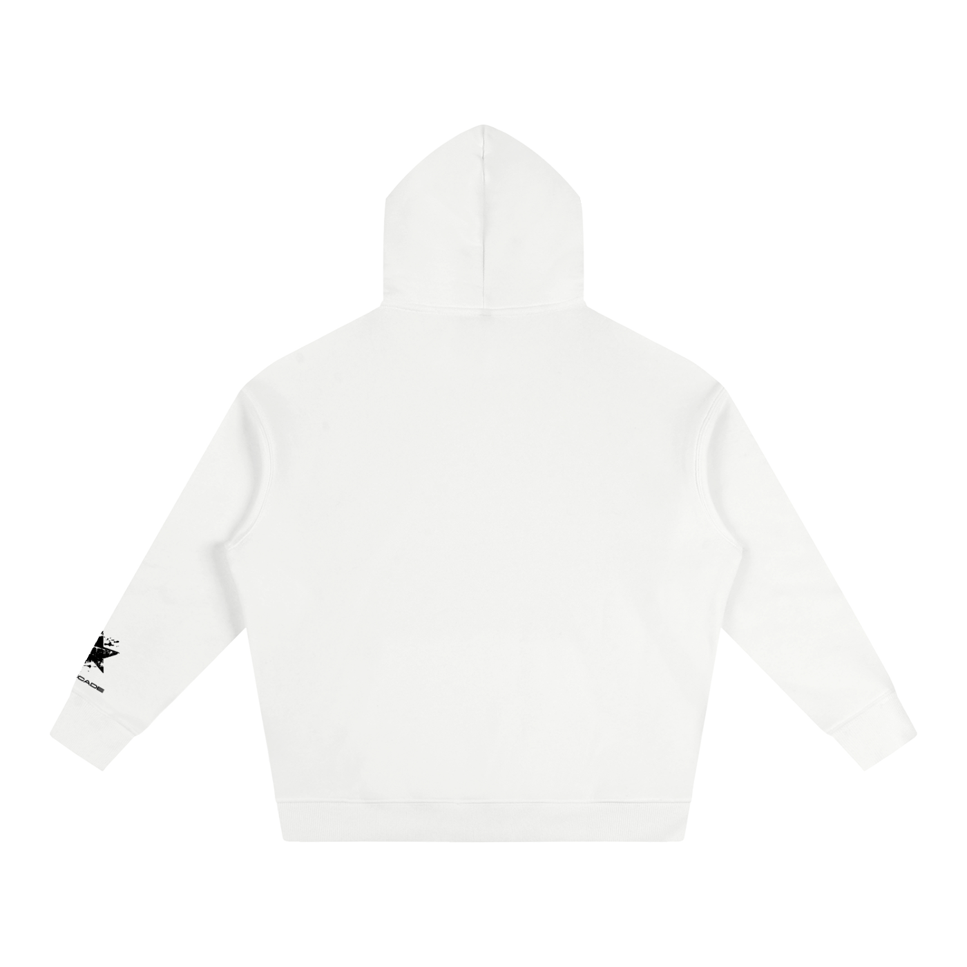 Oversize Fleeced Hoodie - Lip Print Hoodie
